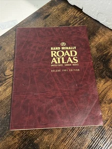 DELUXE 1991 ROAD ATLAS RAND MCNALLY VEREINIGTE STAATEN KANADA MEXIKO KARTE - Bild 1 von 8