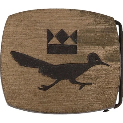 Hebilla de cinturón vintage de latón Roadrunner Bird Southwest indio nativo americano nos Foto 1 de 4