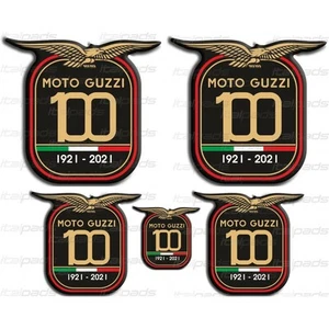 Pegatinas decorativas en resina Centenario Aniversario Moto Guzzi - Picture 1 of 1