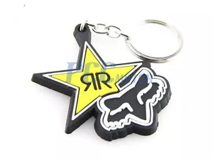 Rubber KeyChain Key Chain Ring ROCKSTAR Motocross Dirt Bike ATV Quad KC16 - Bild 1 von 1