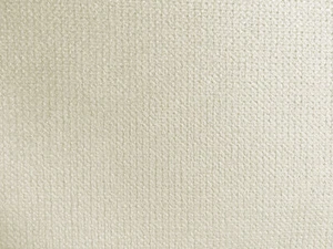 Designer Upholstery Fabric Heavy Wt. Felt Backed Plush Chenille Solid - Ivory - Picture 1 of 1