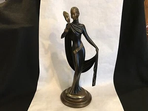 ESCULTURA DE BRONCE ERTE "LE MASQUE" 1986 321 DE 375 ADQUISICIONES DE BELLAS ARTES FIRMADAS - Imagen 1 de 14