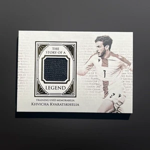 2024 Futera Unique Nostalgia Training Worn StoryLegend Khvicha Kvaratskhelia /19 - Picture 1 of 2