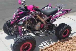Raptor 700 gráficos 2006 2007 2008 2009 2010 2011 2012 cobertura completa #2500 Rosa - Imagen 1 de 7