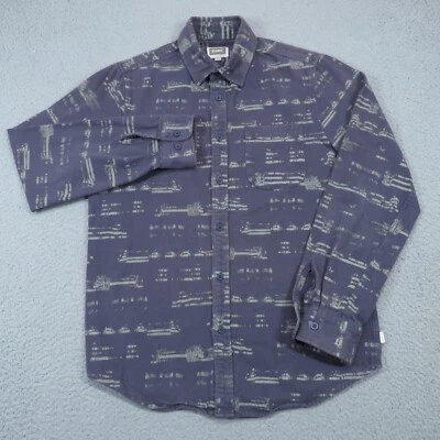 Altamont Shirt Men Medium Blue Flannel Andrew Reynolds Skater Skateboard Graphic - Image 1 of 4