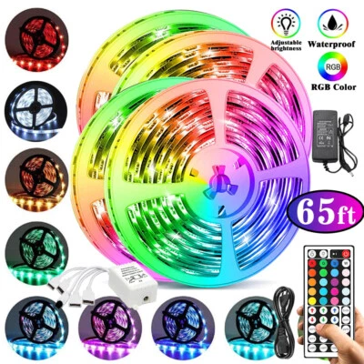 30M Flexible 2538 RGB LED Strip Light Remote Fairy Light Room Party Waterproof - Image 1 of 4