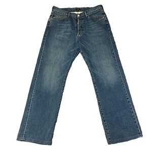 Paul Smith Mens Jeans Relaxed Straight Blue Denim Button Fly 100% Cotton W32 L30 - Picture 1 of 15