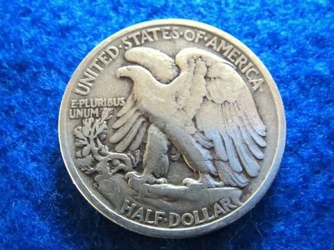 1945 S Walking Liberty Silver Half Dollar - Higher Grade Circulated Cover