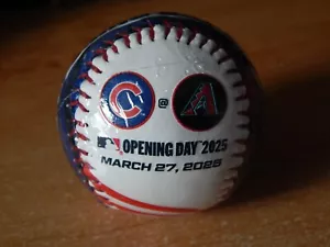 2025 OPENING DAY RARE MLB BASEBALL ARIZONA DIAMONDBACKS CHICAGO CUBS NEW - Picture 1 of 8