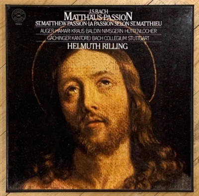 Bach Matthäus-Passion St. Matthew Passion HELMUTH RILLING CBS 4LP Box 79403 MINT - Image 1 of 4