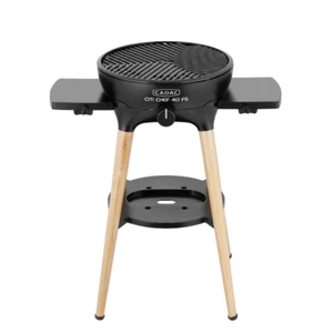 Cadac Citi Chef 40 FS Freistehender Gasgrill - Holzbeine, Piezozündung, schwarz - Bild 1 von 9