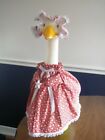 Goose clothes outfit - Patriotic white stars on red dress w/bonnet 24-27" goose