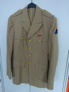 US WWII Uniformjacke Panzer Tank Offizier Sommer-Jacke Bronze Star - Picture 1 of 12