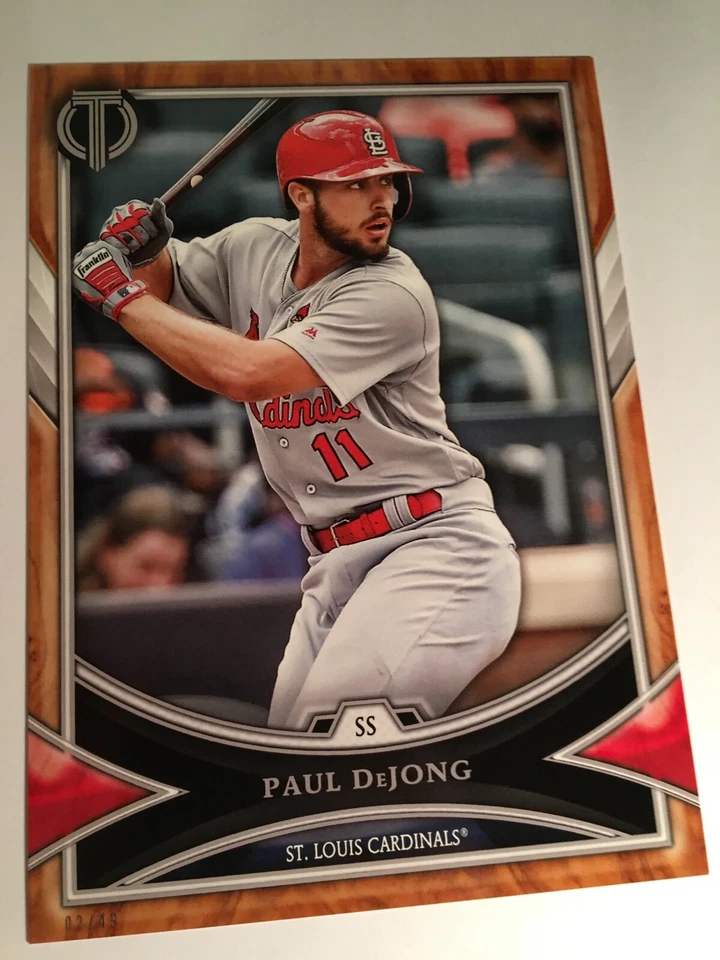 2018 Topps Tribute Jumbo 5x7 Paul DeJong Cardinals 15 01/49 - Image 1 of 1