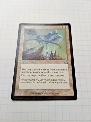 MTG Abolish Prophecy 1/143 Regular Uncommon - Bit of Edge Wear - See PIcs - Image 1 of 4