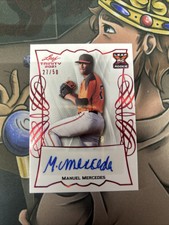 2021 Leaf Trinity Base Auto Red /50 Manuel Mercedes #BA-MM1 Auto