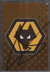 ANDREAS WEIMANN SIGNED WOLVES 2010/2011 MATCH ATTAX 'EMBLEM' TRADING CARD+COA