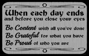 (Grateful)   sign plaque gift proud content satisfied wall decor - Picture 1 of 1