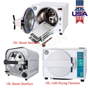 14/18L Dental Medical Autoclave Steam Sterilizer Machine /Drying Function - Picture 1 of 32