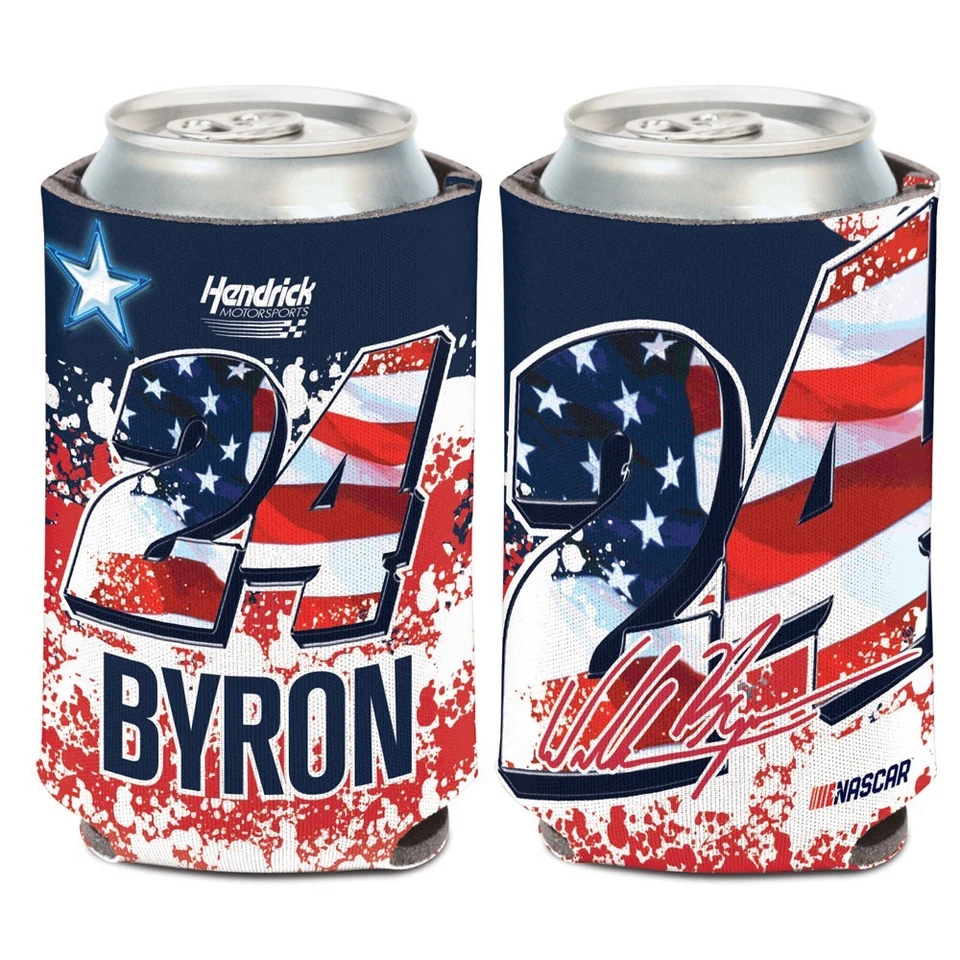 William Byron 2018 Wincraft #24 Hendrick Motorsports Patriotic 12oz Can Coolie - Image 1 of 1