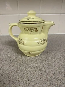 MCM Coffee Bar Creamer Jar With Lid Enterprise Aluminum Co Yelllow - Picture 1 of 6