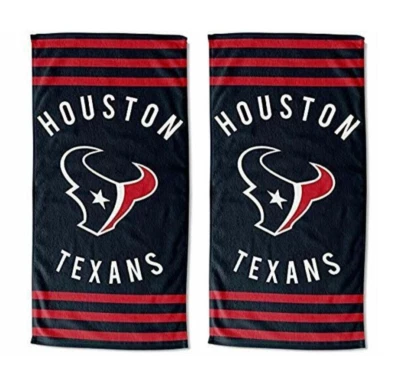 Paquete de 2 - Toalla de playa The Northwest Company Houston Texans, 30" x 60" ¡Nueva!! Foto 1 de 2