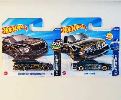 Hot Wheels - BMW 635 CSi + 2018 Bentley Continental - (Lotto di 2) - 2025 - Immagine 1 di 3