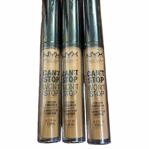 NYX Can't Stop Won't Stop Contour Concealer 24H Matte Finish MAHOGANY 3pack - Picture 1 of 3