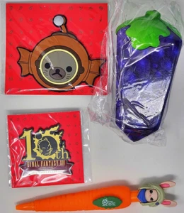 FFXIV Fanfest 2023 - Uvas blandas, pluma Loporrit, pasador 10th Anniv, imán - Imagen 1 de 2