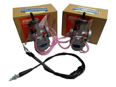 Par de Carburadores Keihin Yamaha Banshee 350 34 mm 34 mm PJ Carbohidratos SUDCO 2 piezas + chorros Foto 1 de 3