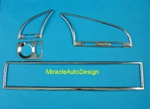 4 marcos de ventilación de aire acondicionado cromo acero inoxidable para 1991-1999 BMW E36 Serie 3 - Imagen 1 de 5
