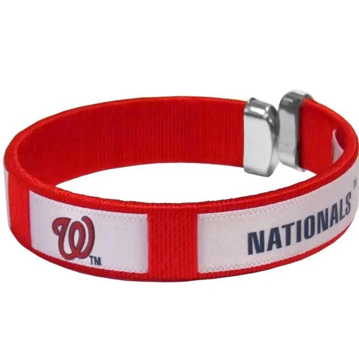 Washington Nationals Fan Band Bracelet MLB Licensed Baseball Jewelry - Image 1 of 1