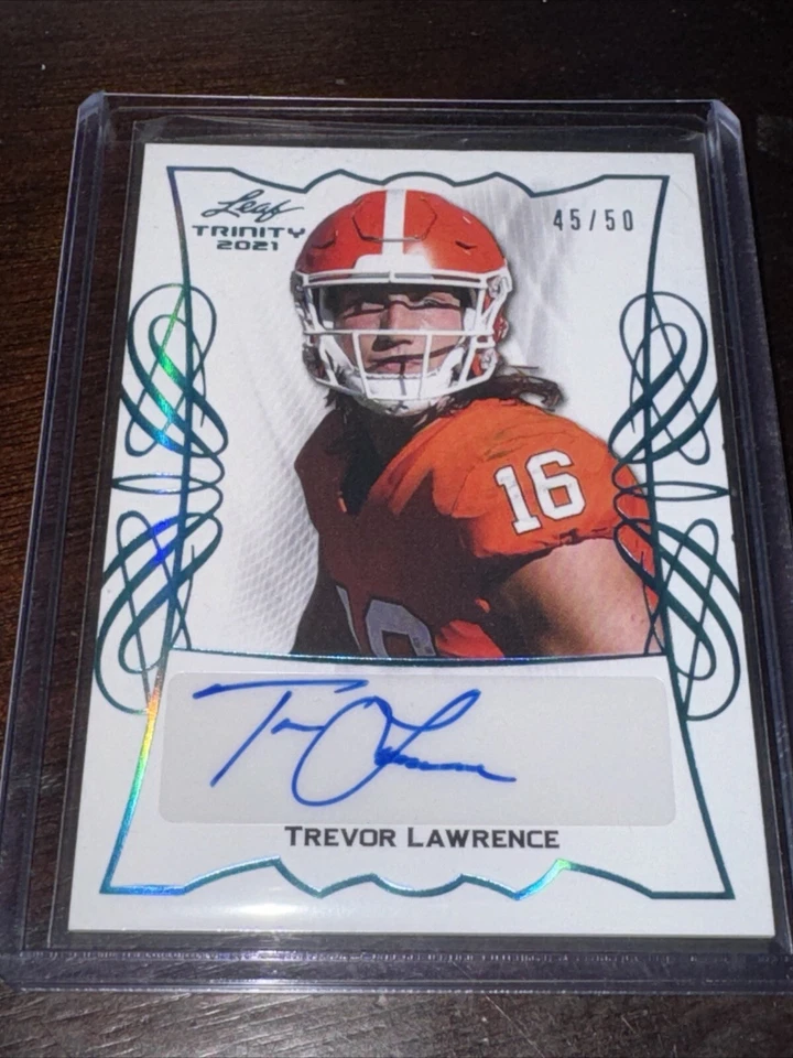 Leaf Trinity 2021 Trevor Lawrence Auto RC SSP/50 Clemson Jaguars - Image 1 of 1