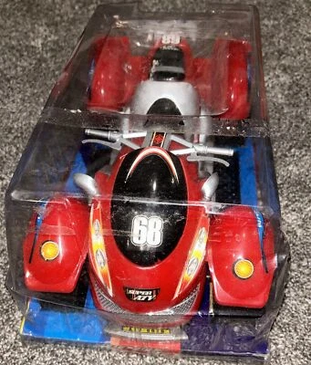 Mega juguetes vintage Super ATV rojo de 4 ruedas alimentados por fricción raros Foto 1 de 4