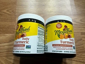 2 X MegaFood Daily Turmeric Nutrient Booster Powder 2.08 oz Powder 6/2026 - Picture 1 of 5
