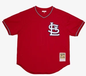 Mitchell & Ness St Louis Cardinals #1 Baseball Jersey New Mens Sizes $100 - Picture 1 of 3