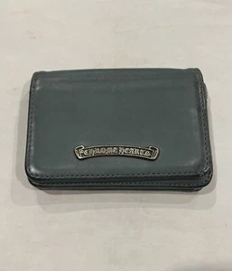 Chrome Hearts 3 Pocket Leather Card Case Business Card Holder Scroll Deisgn - Picture 1 of 12