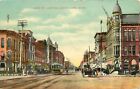 c1910 Printed Postcard; Main Street Lima OH Allen County Posted