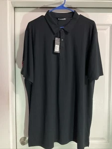 Travis Matthew Men's Glenview Solid Polo Black - NWT - Size 2XL - Picture 1 of 8