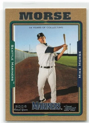 Topps Mike Morse Gold Boarder 2005 1799/2005 #UH224 Foto 1 de 2