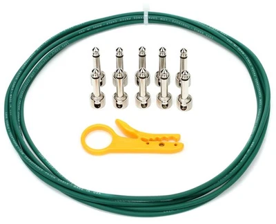 Kit de cables de pedalera de cuerda floja de cable de lava, 10' verde Foto 1 de 4