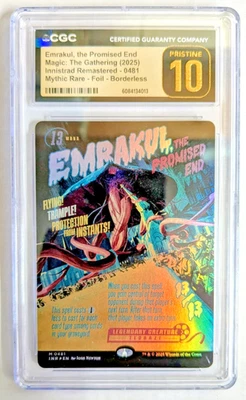 MTG MYTHIC RARE FOIL BORDERLESS Emrakul, the Promised End CGC PRISTINE GRADE 10 - Image 1 of 2