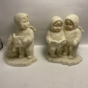 Snowbabies Department 56 Villancicos Invierno Navidad 2 Estatuillas - Imagen 1 de 24