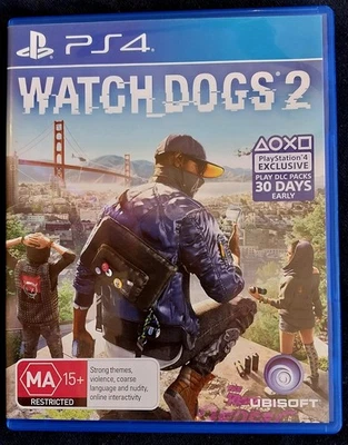 WATCH DOGS 2 PS4 Video Game, PlayStation 4, Mint Disc with Manual - Image 1 of 4