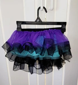 Schlittschuhlaufen, Tanz, Gymnastik Tutu Shorts Halloween schwarz lila türkis blau CM,  - Bild 1 von 4