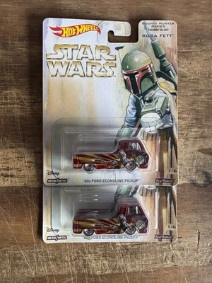 Mattel Hot Wheels Pop Culture Star Wars Boba Fett '60s Ford Econoline Pickup New - Image 1 of 3