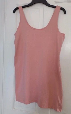 PRIMARK PEACH VEST TOP SIZE XL -  UK 18-20 - EXTRA LONG  - Image 1 of 4