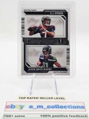 STROUD / SMITH-NJIGBA 2023 Panini Contenders 'Round 1 Numbers' ROOKIE #4 MT-GEM - Image 1 of 2