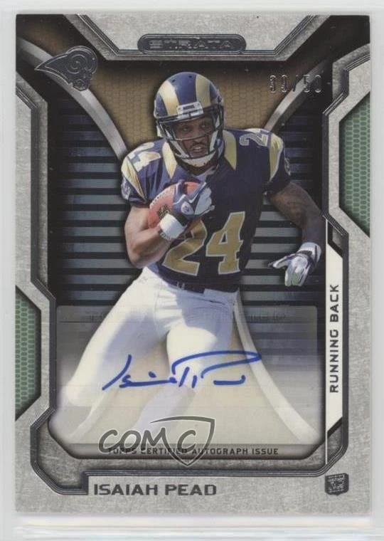 2012 Topps Strata Rookie Auto Green /50 Isaiah Pead #RA-IP Auto RC - Image 1 of 2