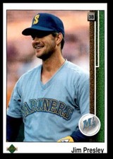 1989 Upper Deck Jim Presley Seattle Mariners #642
